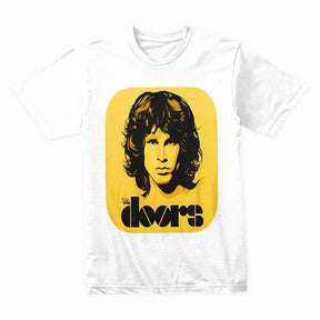 The Doors Retro Jim Morrison Black & Yellow T-Shirt – Vintage Rock Style
