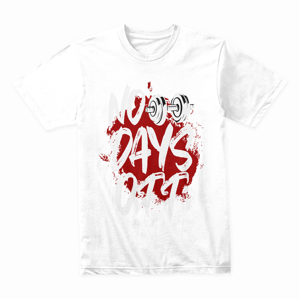 "No Days Off" Hardcore Gym T-Shirt – Relentless Training Mindset