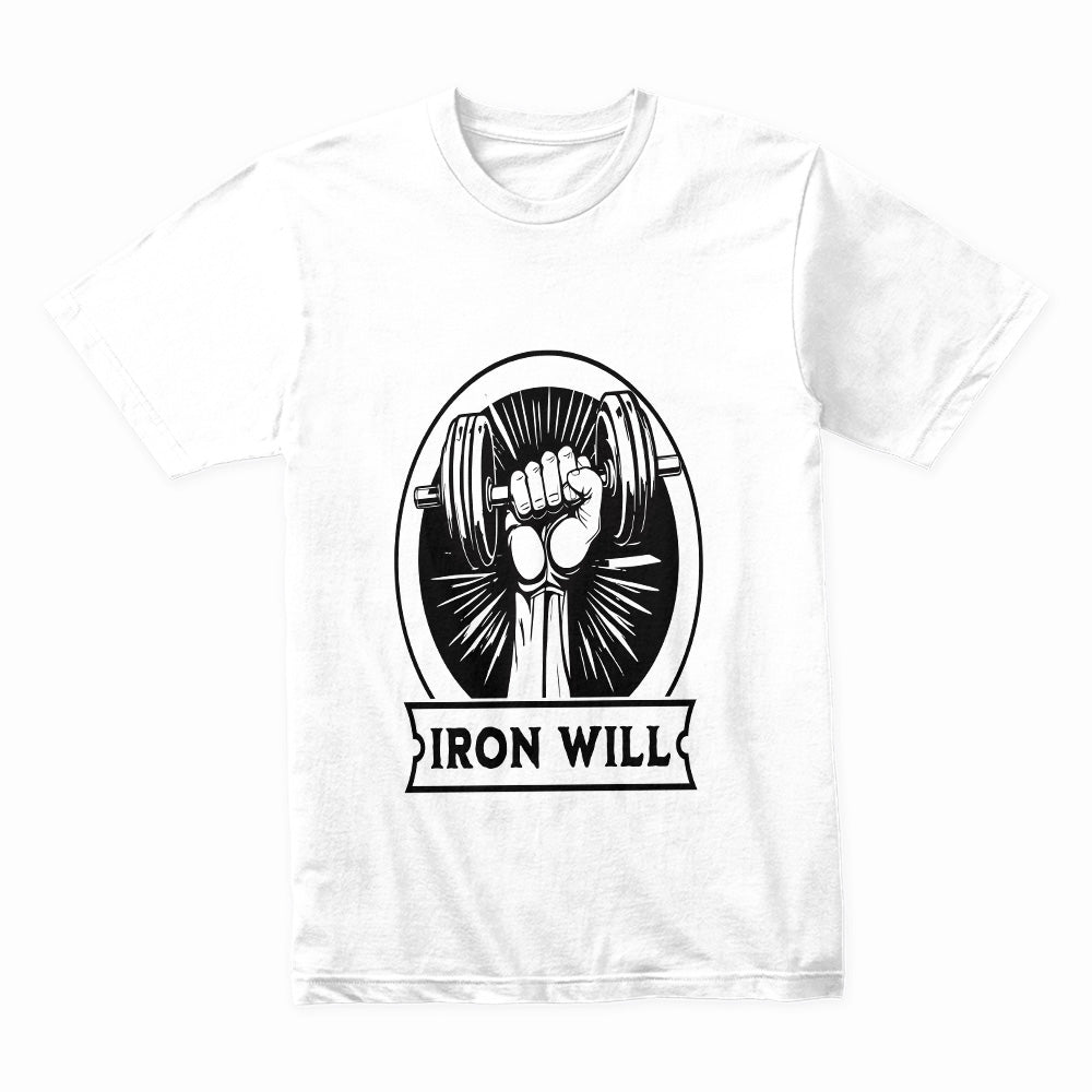"Iron Will Gym T-Shirt – Push Your Limits to the Max Fitness Tee"