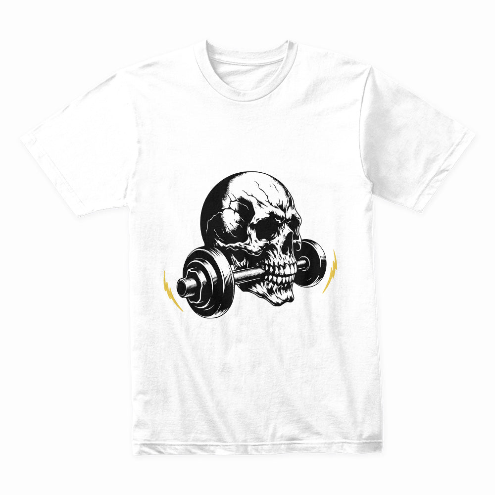 "No Pain No Gain" Hardcore Skull Gym T-Shirt – Strength & Motivation