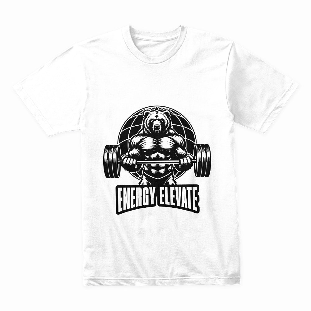 "Grizzly Phantom" Powerlifting Bear Gym T-Shirt – Strength & Elevation
