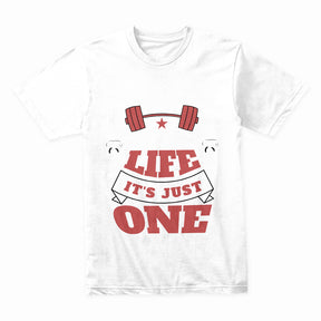 "CrossFit – Enjoy Life, It's Just One" Motivational Workout T-Shirt