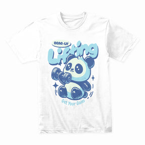 "Bear-ly Lifting" Cute Panda Gym T-Shirt – Get Your Gains!