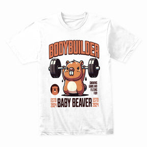 "Bodybuilder Baby Beaver" Funny Gym T-Shirt – Lift Like a Beast