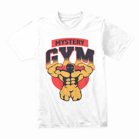 "Mystery Gym" Muscle-Building T-Shirt – Bold Fitness & Bodybuilding Tee