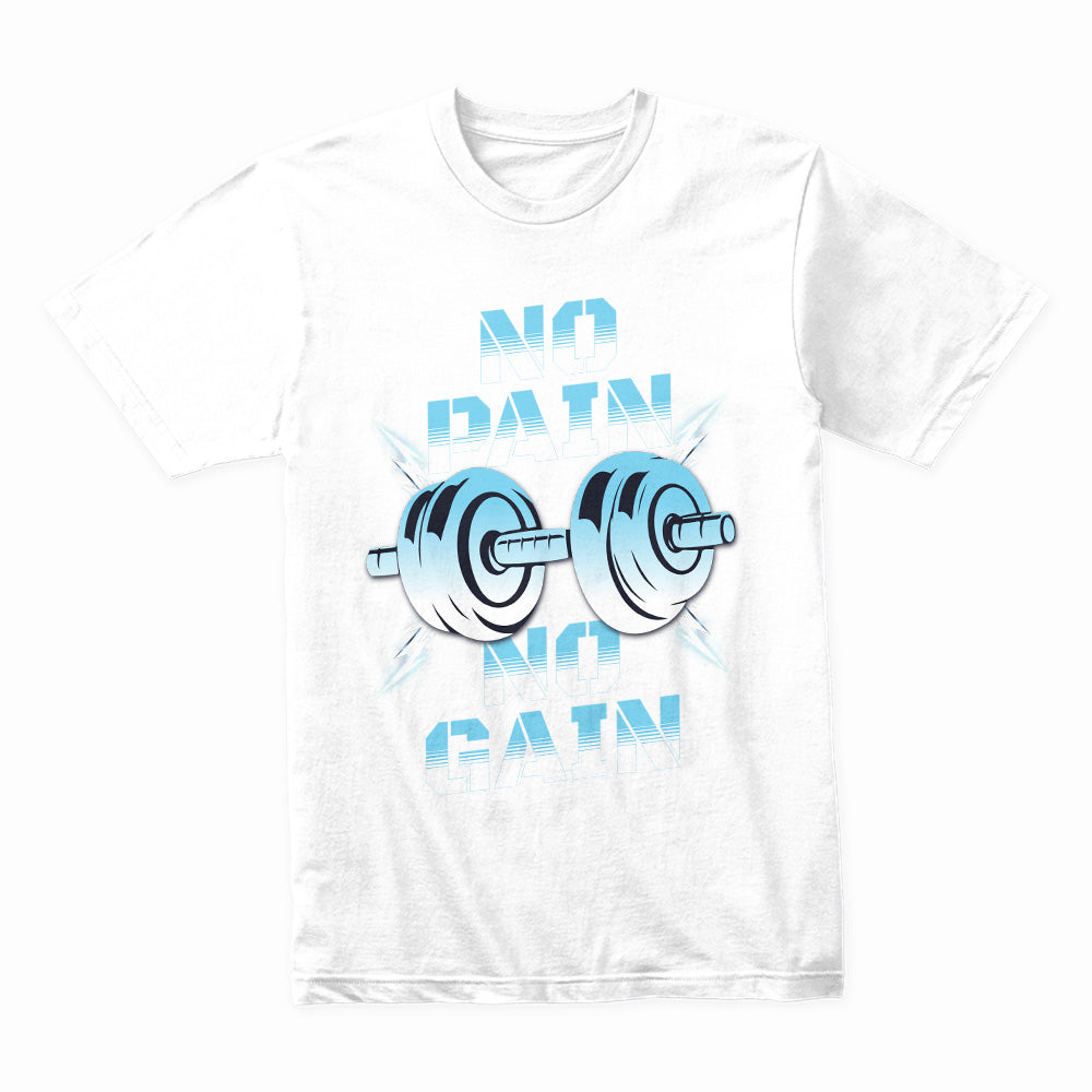 "No Pain No Gain" Hardcore Gym T-Shirt – Powerlifting & Fitness Motivation Tee