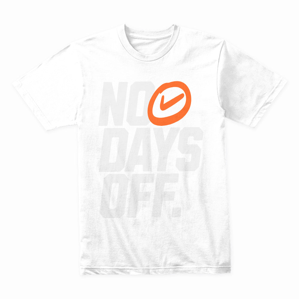 "No Days Off" Motivational Gym T-Shirt – Stay Committed, Stay Strong