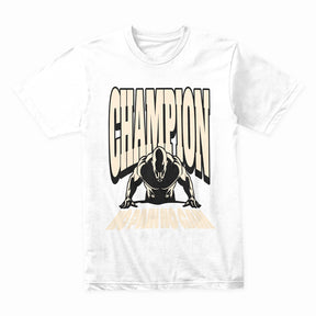 "Champion – No Pain No Gain" Motivational Gym T-Shirt – Train Like a Winner