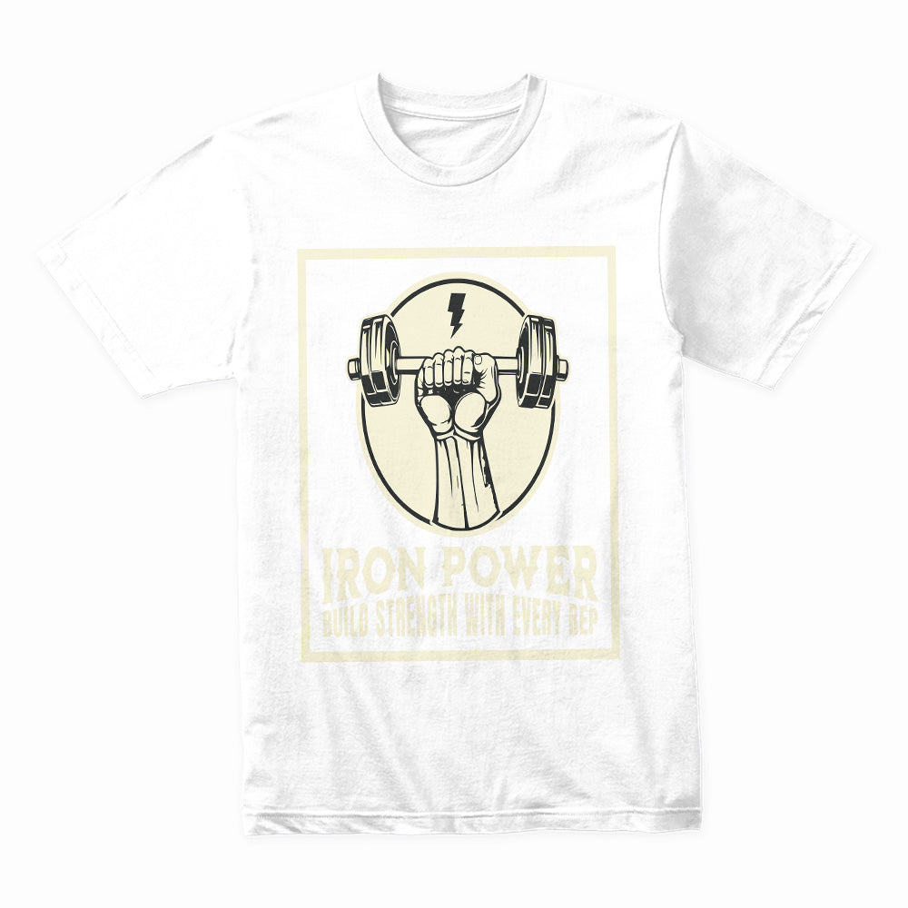 "Iron Power" Strength Training Gym T-Shirt – Build Strength with Every Rep