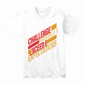 "Challenge Yourself, Exceed Expectations" Motivational Gym T-Shirt – Push Beyond Limits