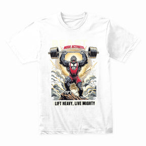 "Beast Mode Activated" Gorilla Powerlifting Gym T-Shirt – Lift Heavy, Live Mighty