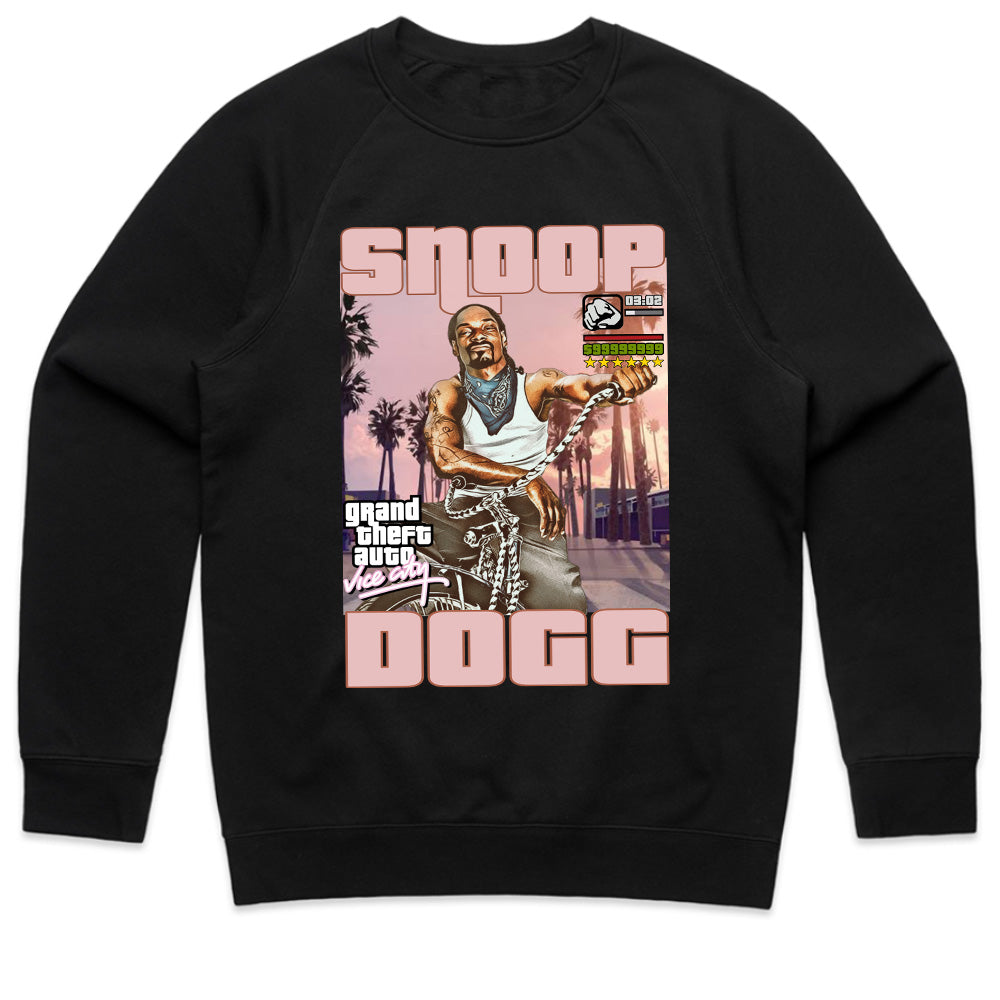 Snoop Dogg x GTA Vice City T-Shirt – West Coast Hip-Hop Meets Gaming Vibes