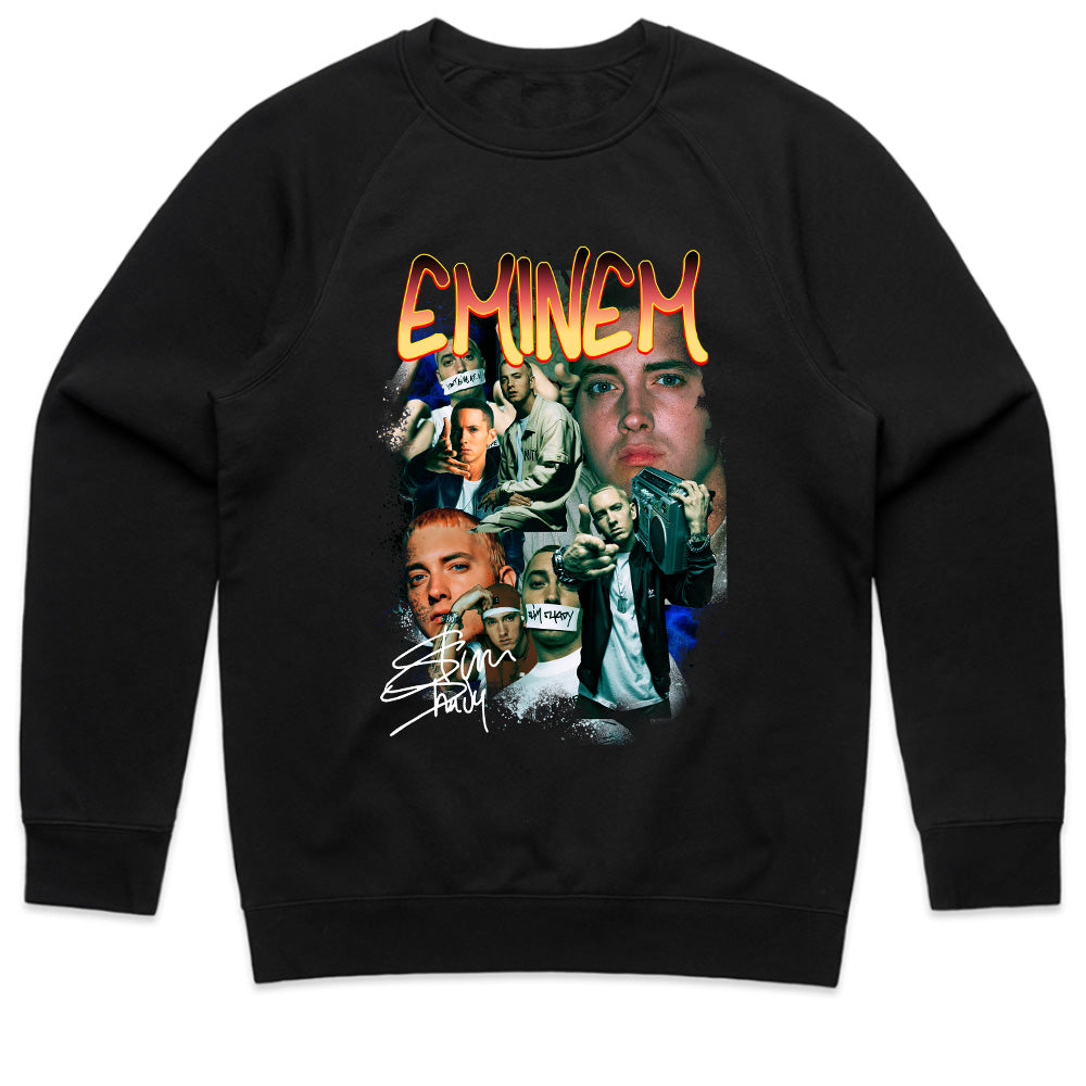 Eminem "Slim Shady Era" Collage T-Shirt – Classic Hip-Hop Streetwear