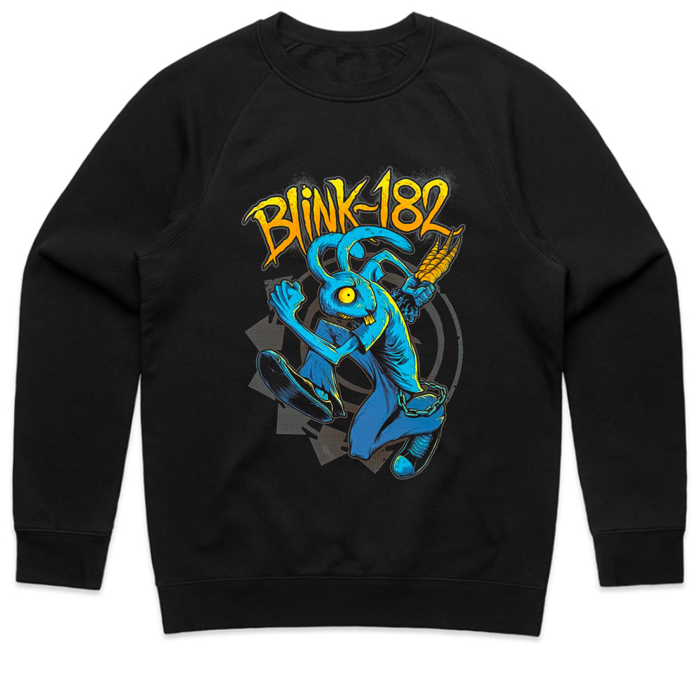 Blink-182 Crazy Blue Bunny T-Shirt – Punk Rock Cartoon Style