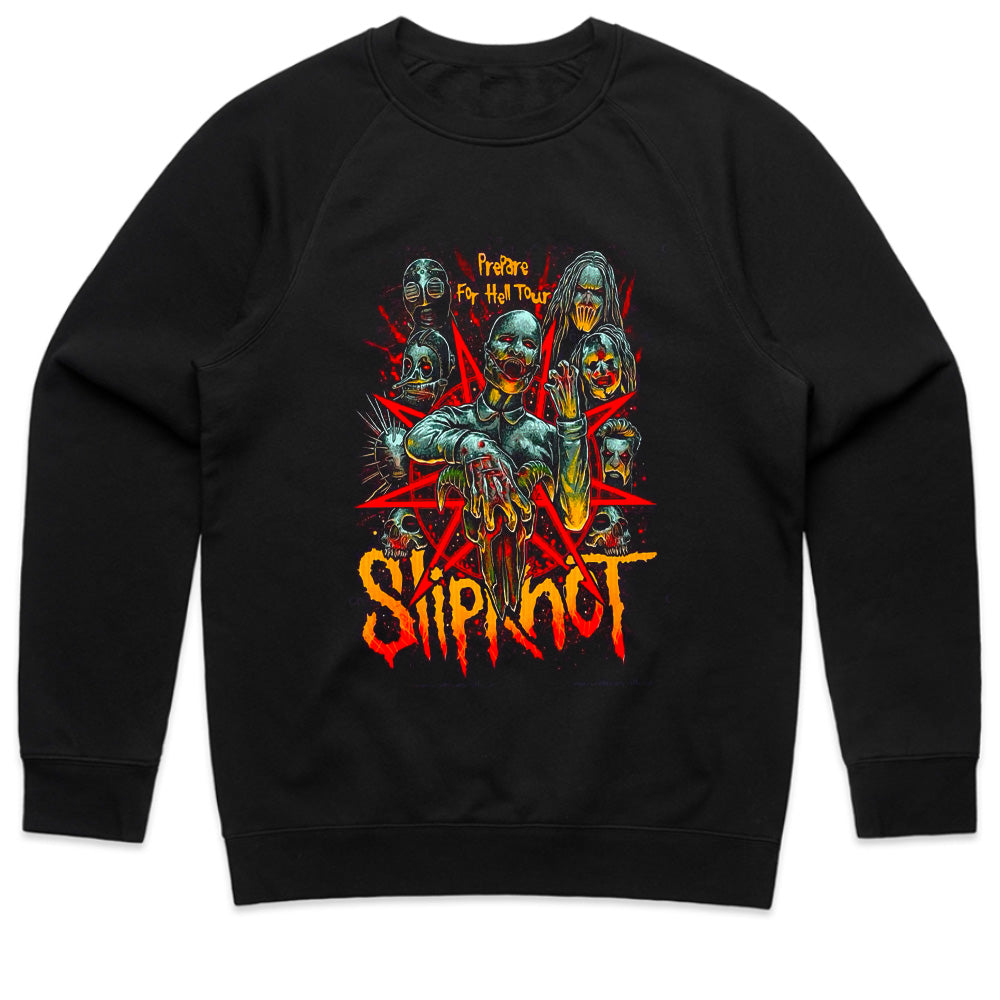 Slipknot "Prepare for Hell Tour" Horror Metal T-Shirt – Dark & Brutal Design