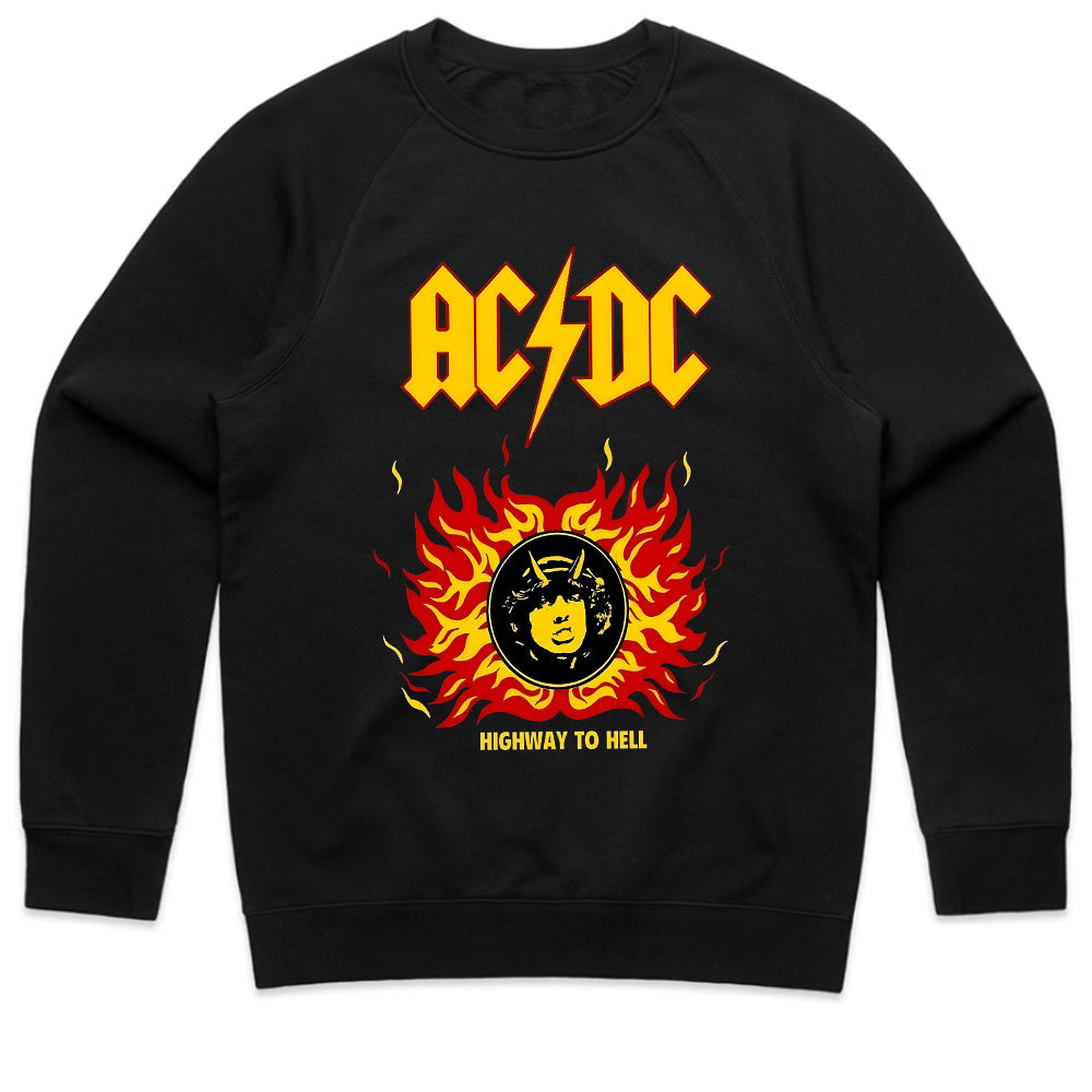 AC/DC "Highway to Hell" Fiery Tribute Graphic T-Shirt