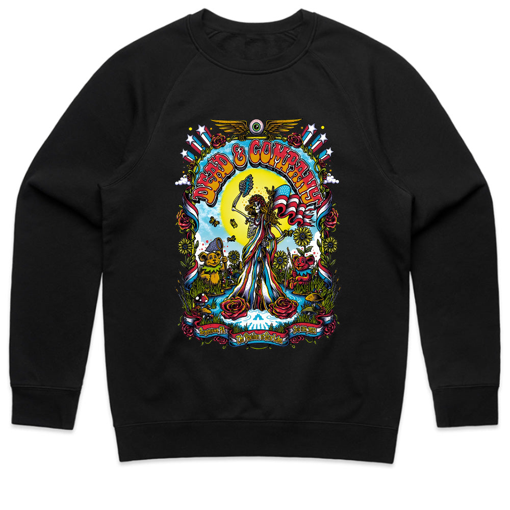 Dead & Company Psychedelic Tour T-Shirt – Vibrant Grateful Dead-Inspired Artwork