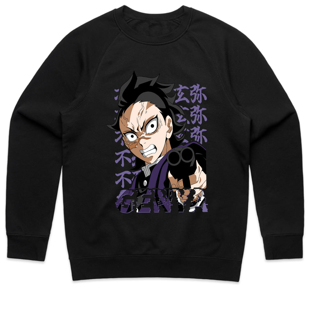 Genya Shinazugawa T-Shirt – Demon Slayer Fierce Warrior
