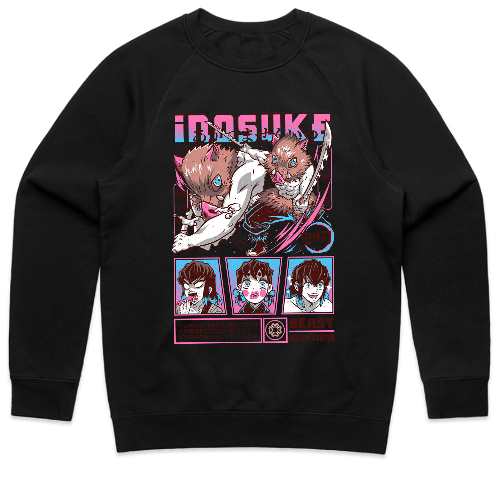 Inosuke Hashibira Beast Breathing Action T-Shirt – Demon Slayer Edition