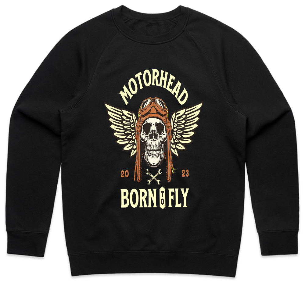 Motorhead – Born to Fly Vintage Aviator Skull T-Shirt