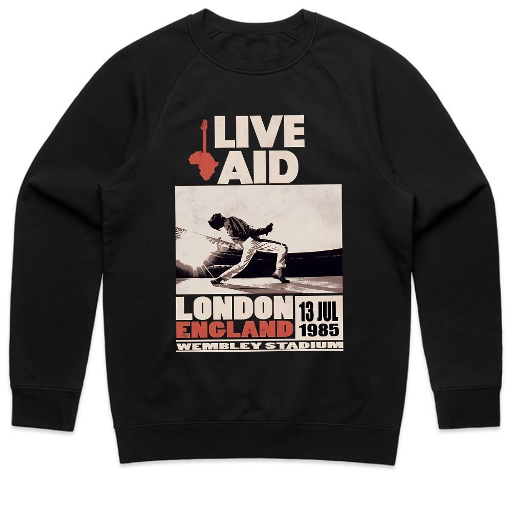 Live Aid 1985 Queen T-Shirt – Iconic Freddie Mercury Wembley Performance