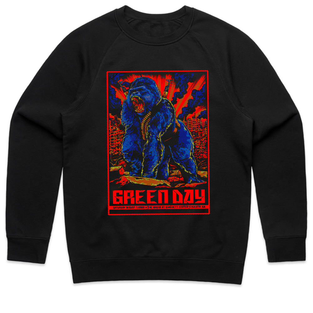 Green Day Rampaging Gorilla Concert Poster T-Shirt