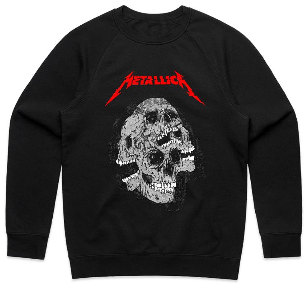 "Metallica"T-Shirt – Multi-Skull Nightmare Design