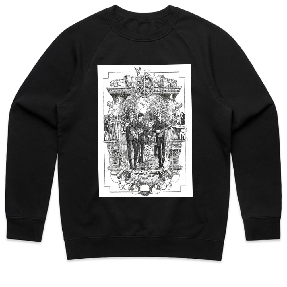 "Baroque Beatles" Vintage-Inspired Rock Art T-Shirt
