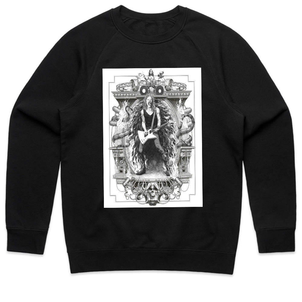 "Guitar Throne" Baroque-Inspired Rock Art T-Shirt