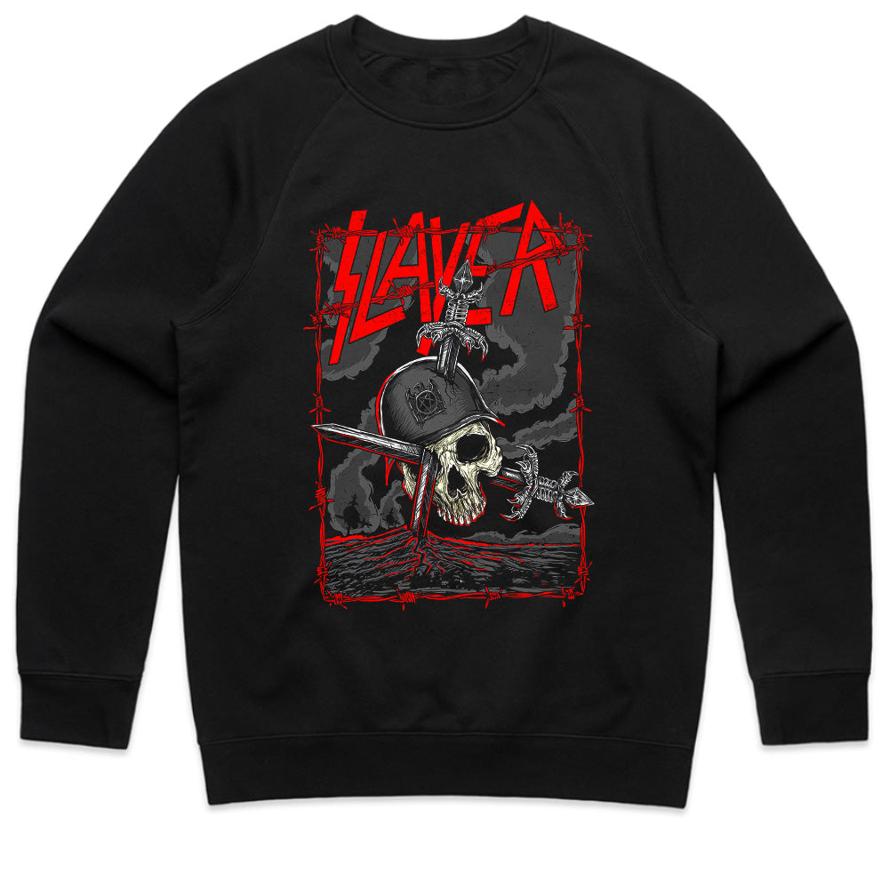 Slayer-Inspired "Warfare Skull" Brutal Metal T-Shirt