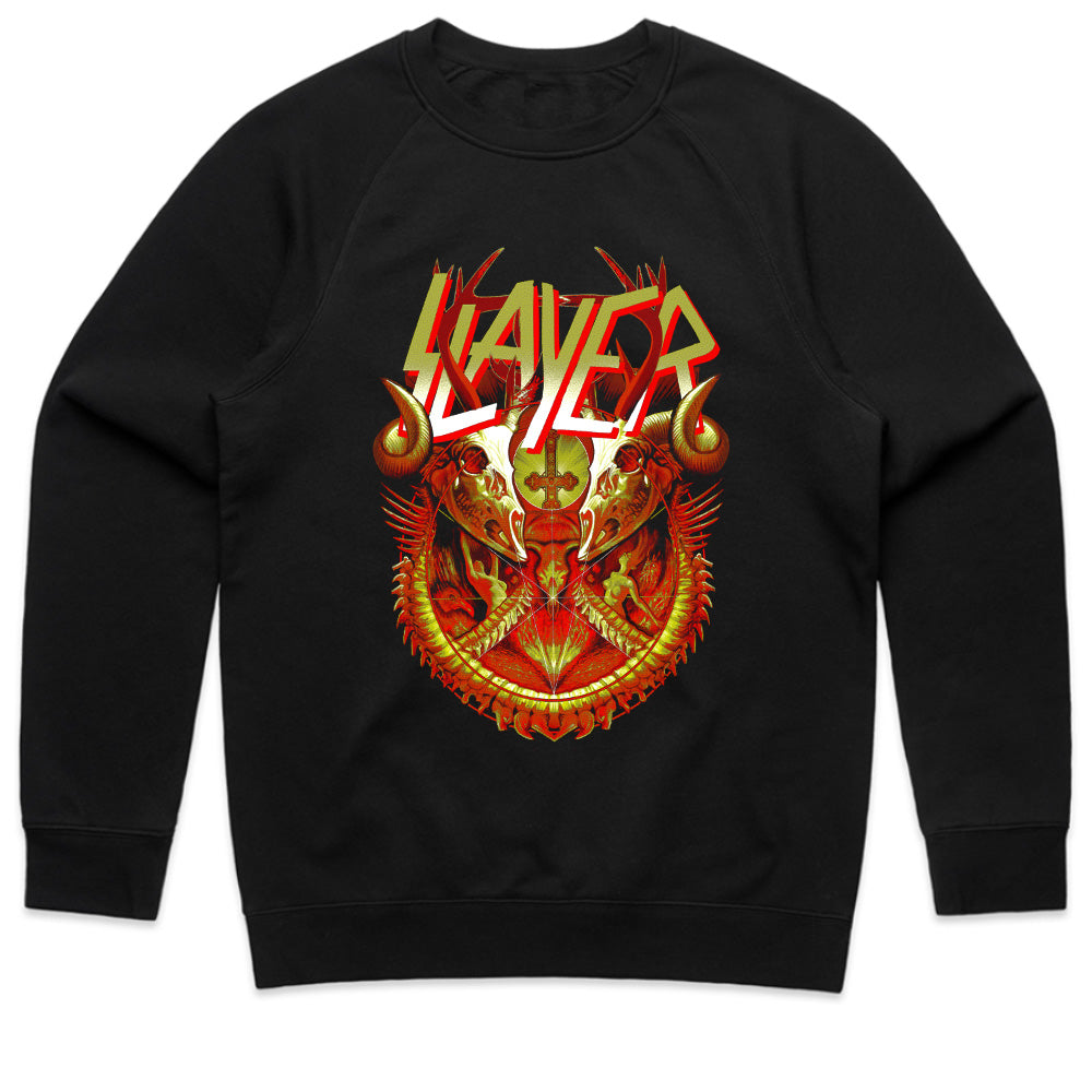 Slayer-Inspired "Hellborn Crest" Demonic Graphic T-Shirt