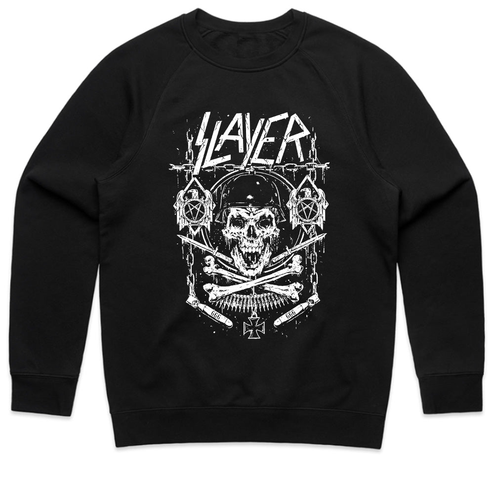 Slayer-Inspired "Skull of Chaos" Heavy Metal Graphic T-Shirt