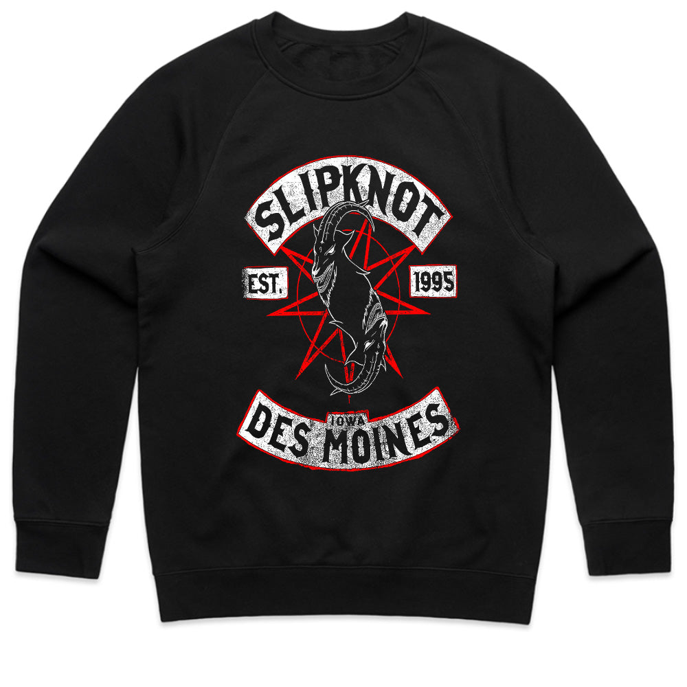 Slipknot "Des Moines, Iowa" Goat Pentagram Heavy Metal T-Shirt