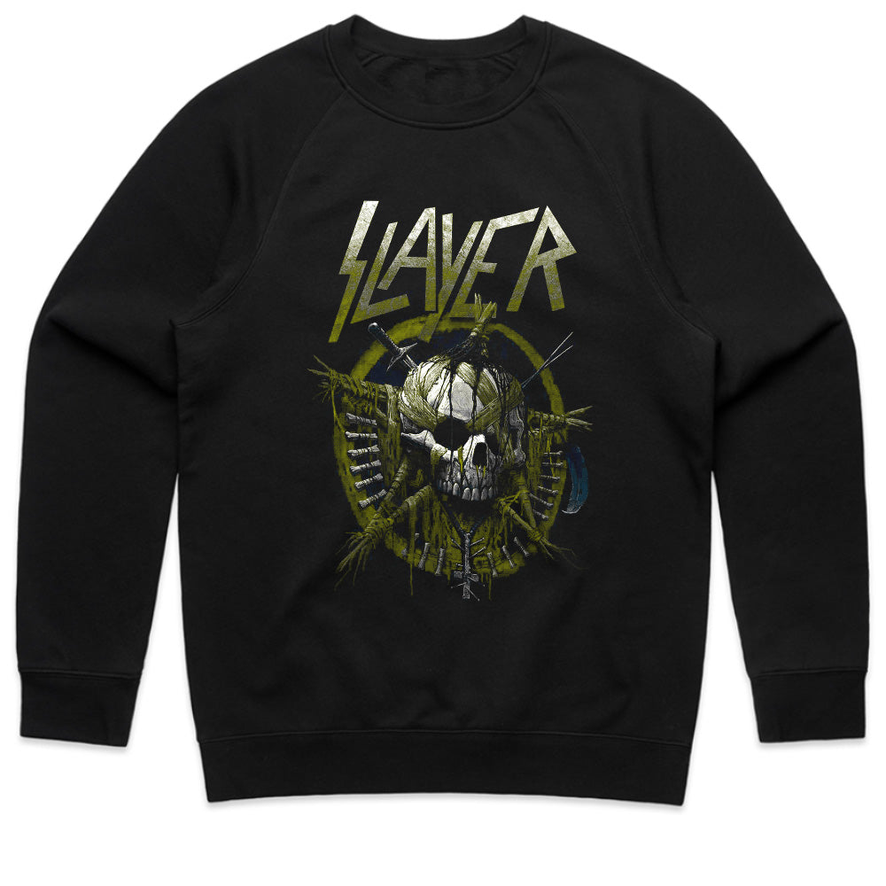 Slayer Skull Warfare T-Shirt – Brutal Metal Battle Design
