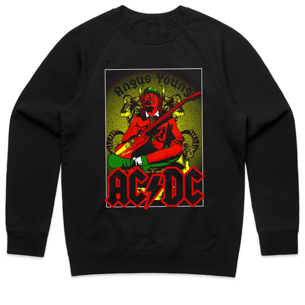 AC/DC Angus Young Vintage Art T-Shirt – Classic Rock Guitar Legend