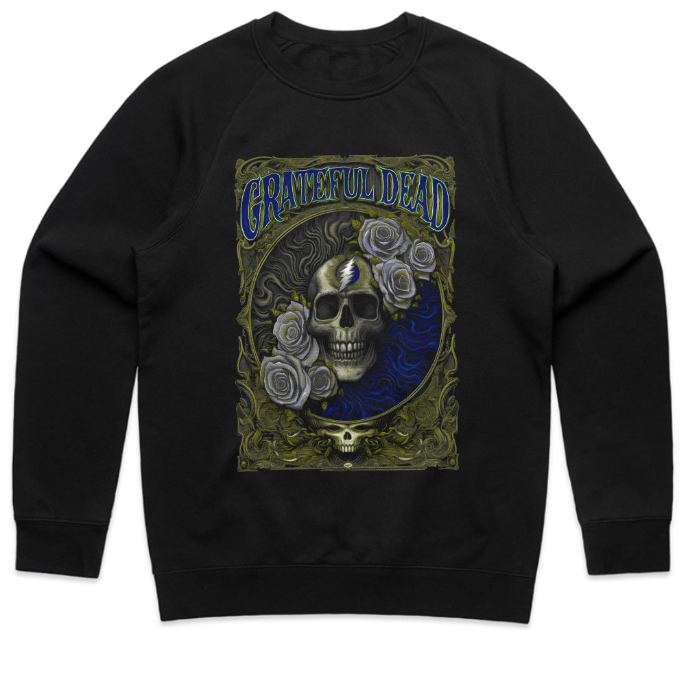 Grateful Dead Skull & Roses T-Shirt – Psychedelic Rock Art Tee