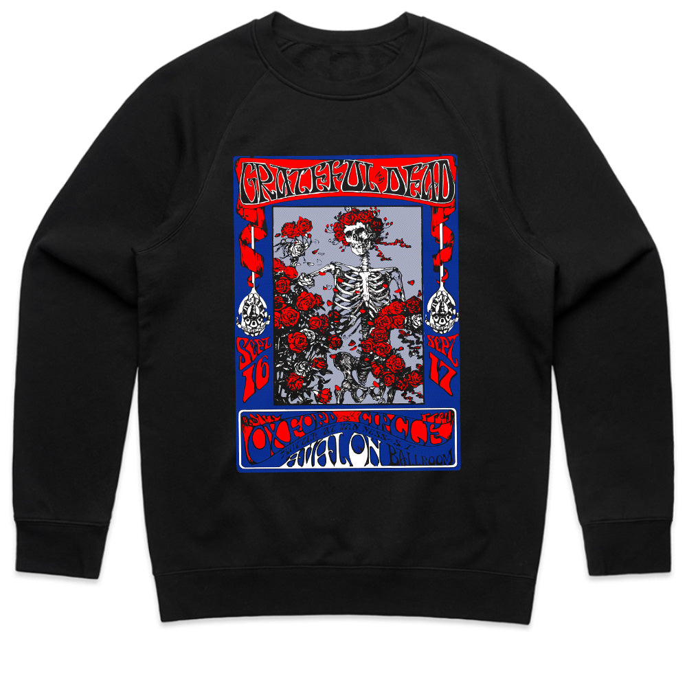 Grateful Dead Vintage Skeleton & Roses T-Shirt – Psychedelic Rock Classic