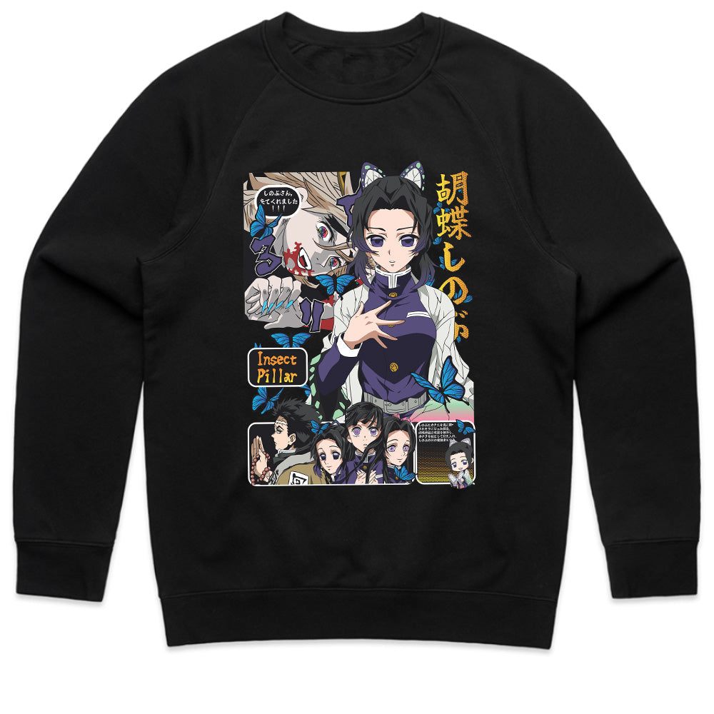 Shinobu Kocho Insect Pillar T-Shirt – Demon Slayer Manga Panel Design