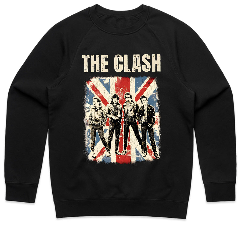 The Clash Vintage Union Jack Punk Rock T-Shirt