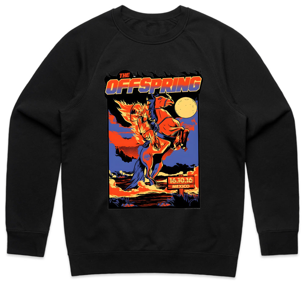 The Offspring "Flaming Rider" Mexico 2016 Concert Tour T-Shirt