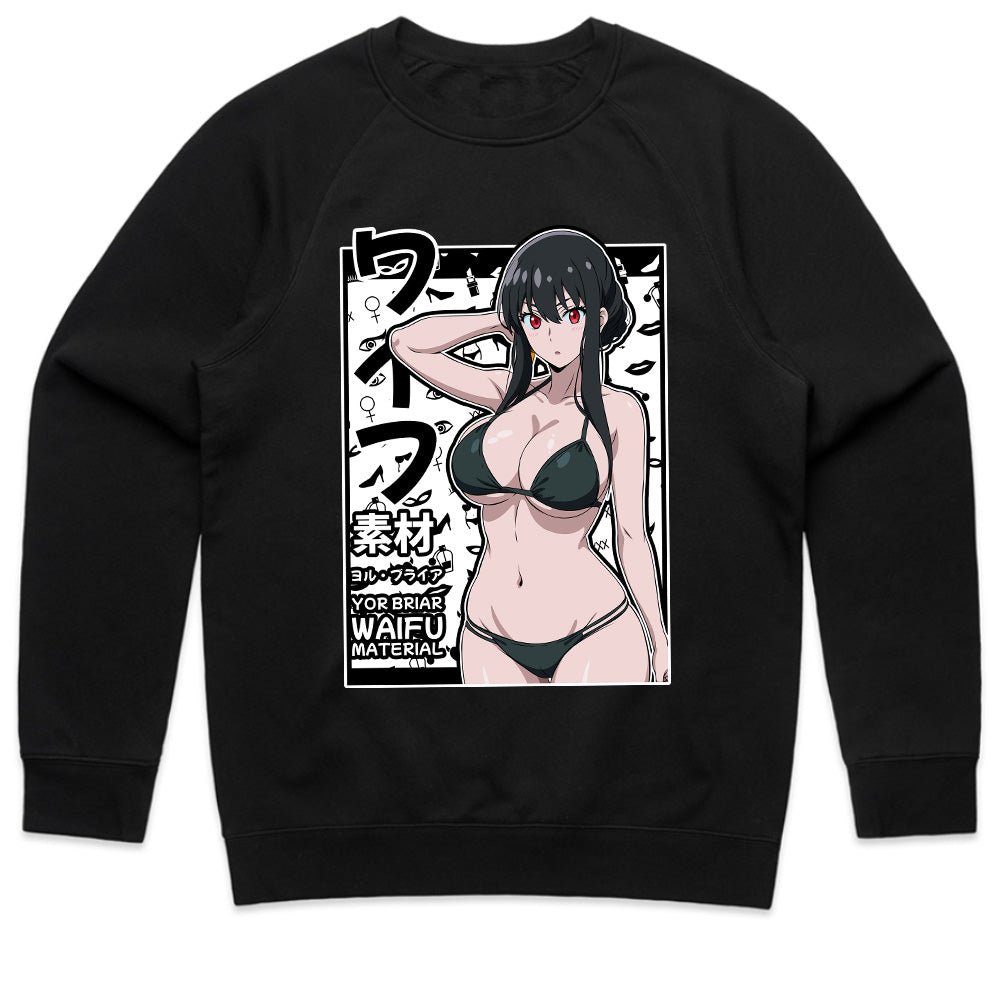 Yor Briar Waifu Material T-Shirt – Spy x Family Anime Aesthetic