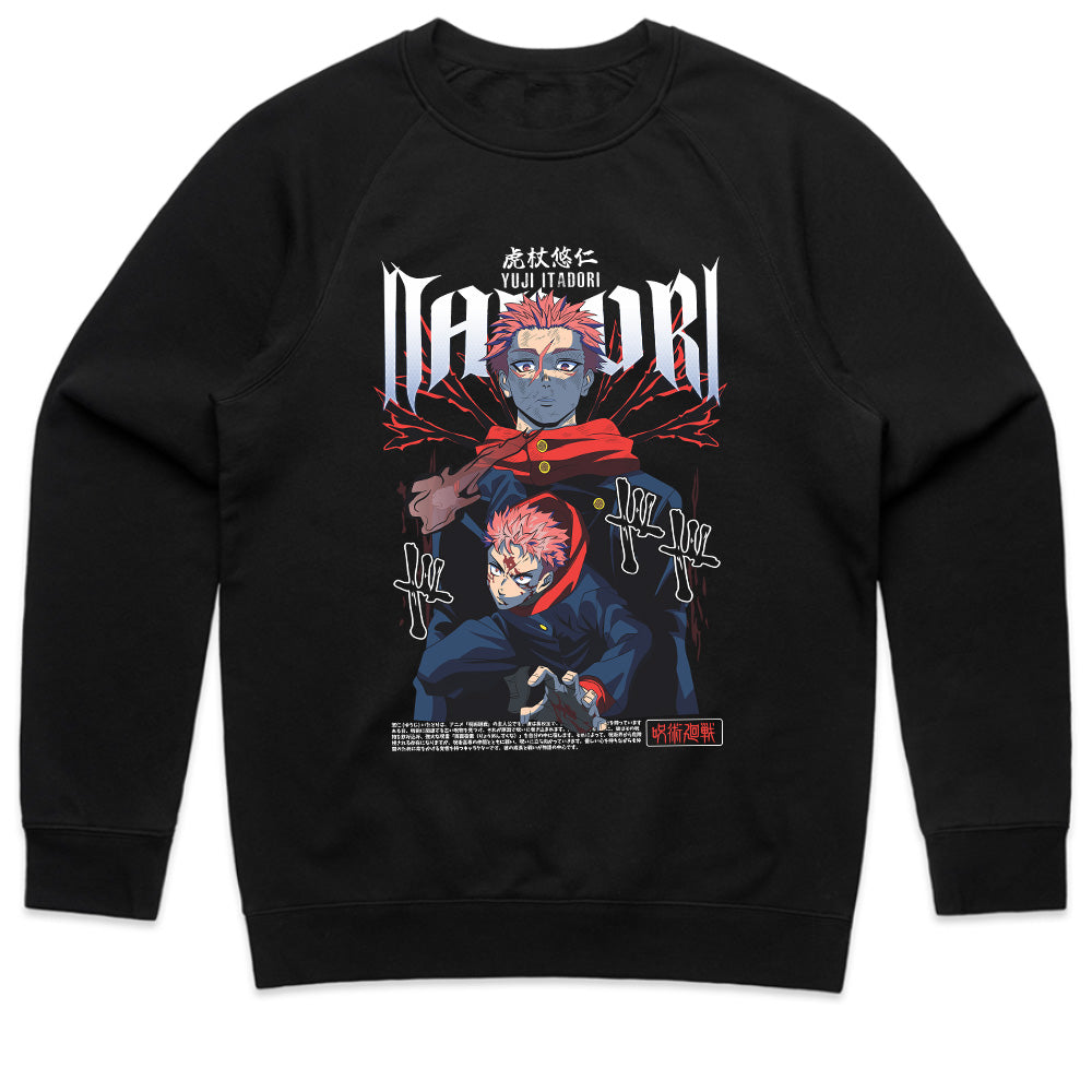 Yuji Itadori & Sukuna Cursed Energy T-Shirt – Jujutsu Kaisen Anime Power