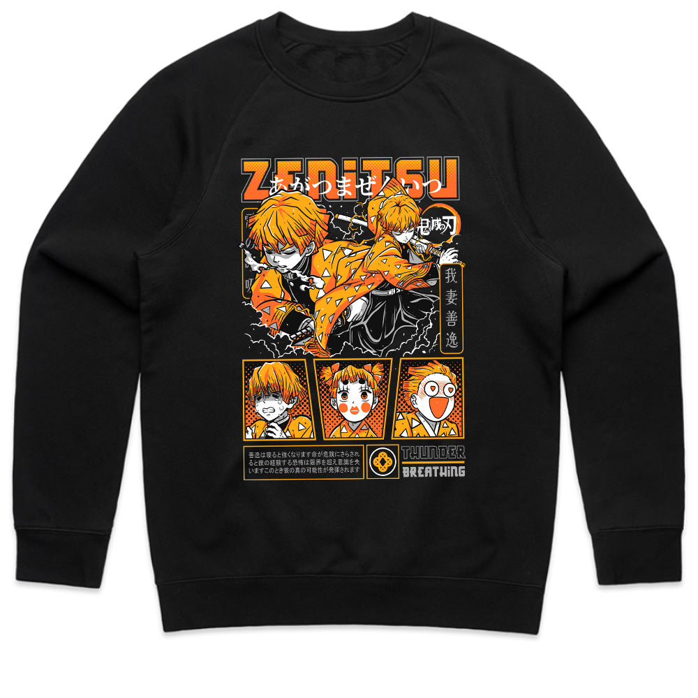 Zenitsu Agatsuma Thunder Breathing T-Shirt – Electrifying Anime Manga Design