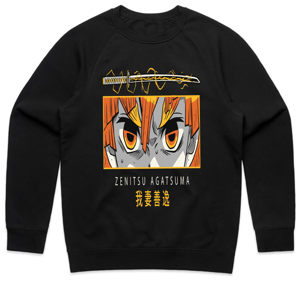 Zenitsu Agatsuma Thunder Breathing Anime T-Shirt – Bold Manga Design