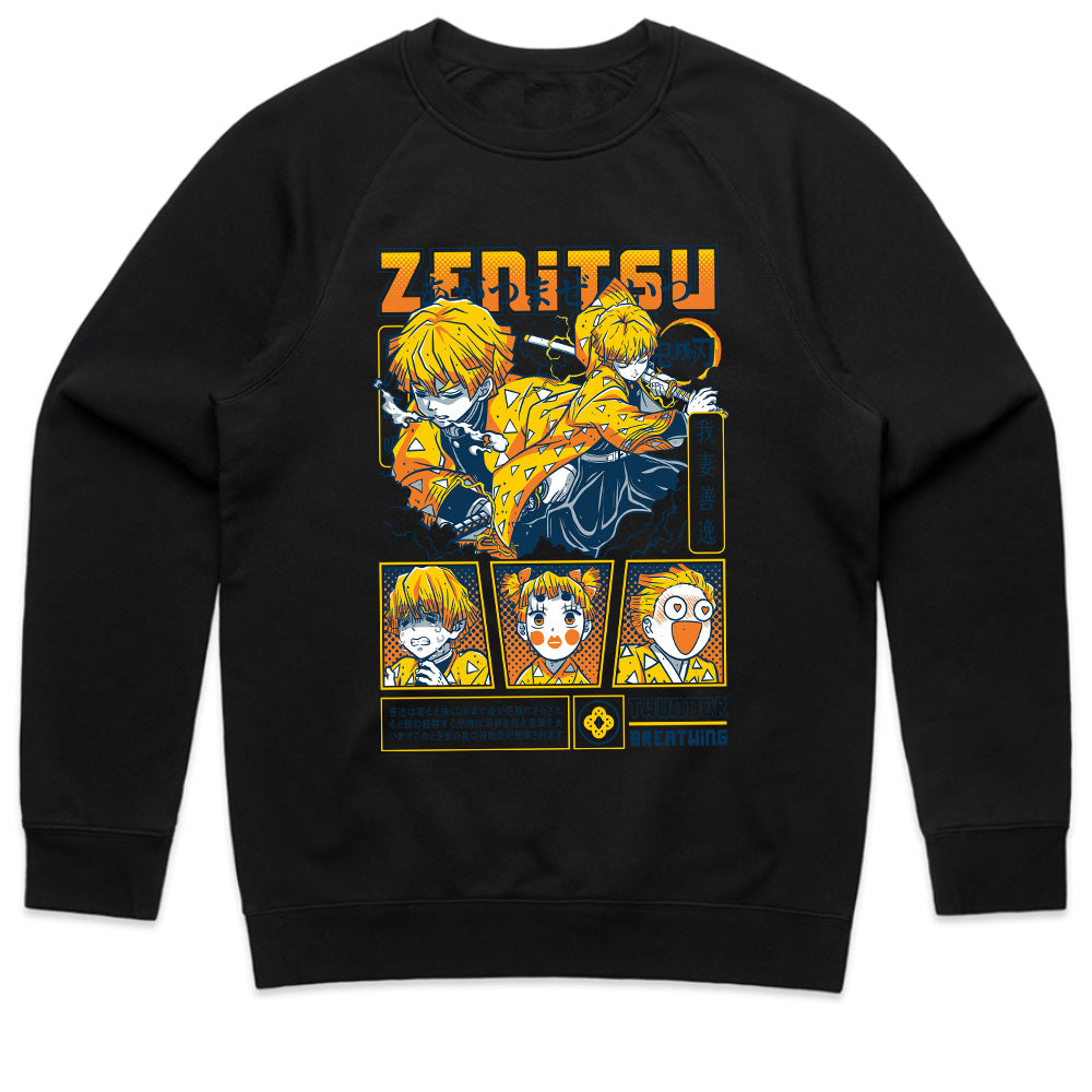Zenitsu Agatsuma Thunder Breathing Anime Graphic T-Shirt – Dynamic Manga Design