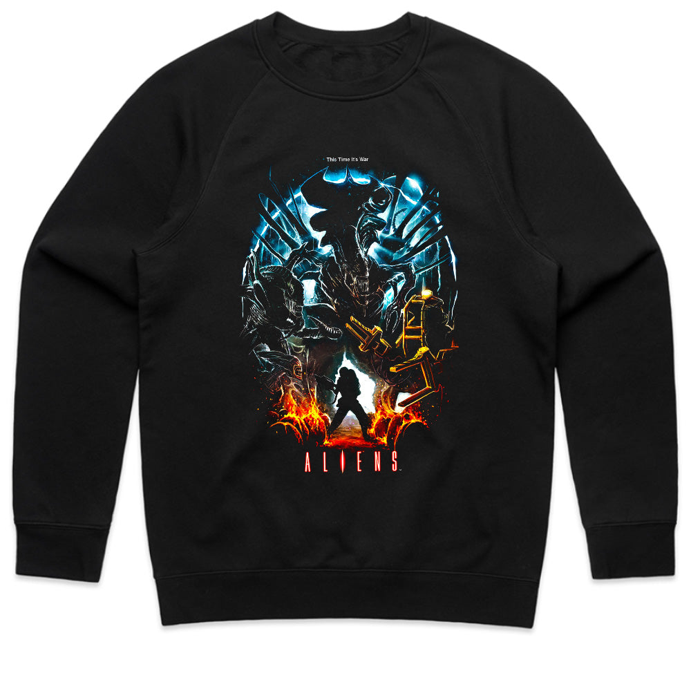Aliens “This Time It’s War” Epic Sci-Fi Battle T-Shirt