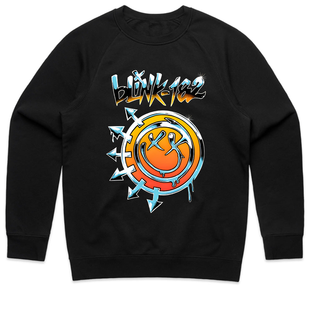 Blink-182 Retro Graffiti Style T-Shirt – Vibrant Logo Design
