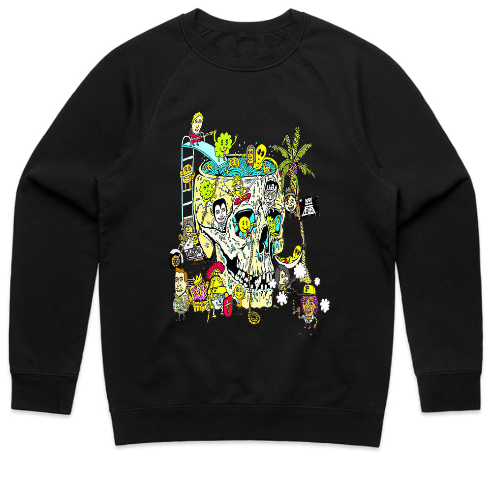 Fall Out Boy "So Much (For) Stardust" Doodle Skull Graphic T-Shirt