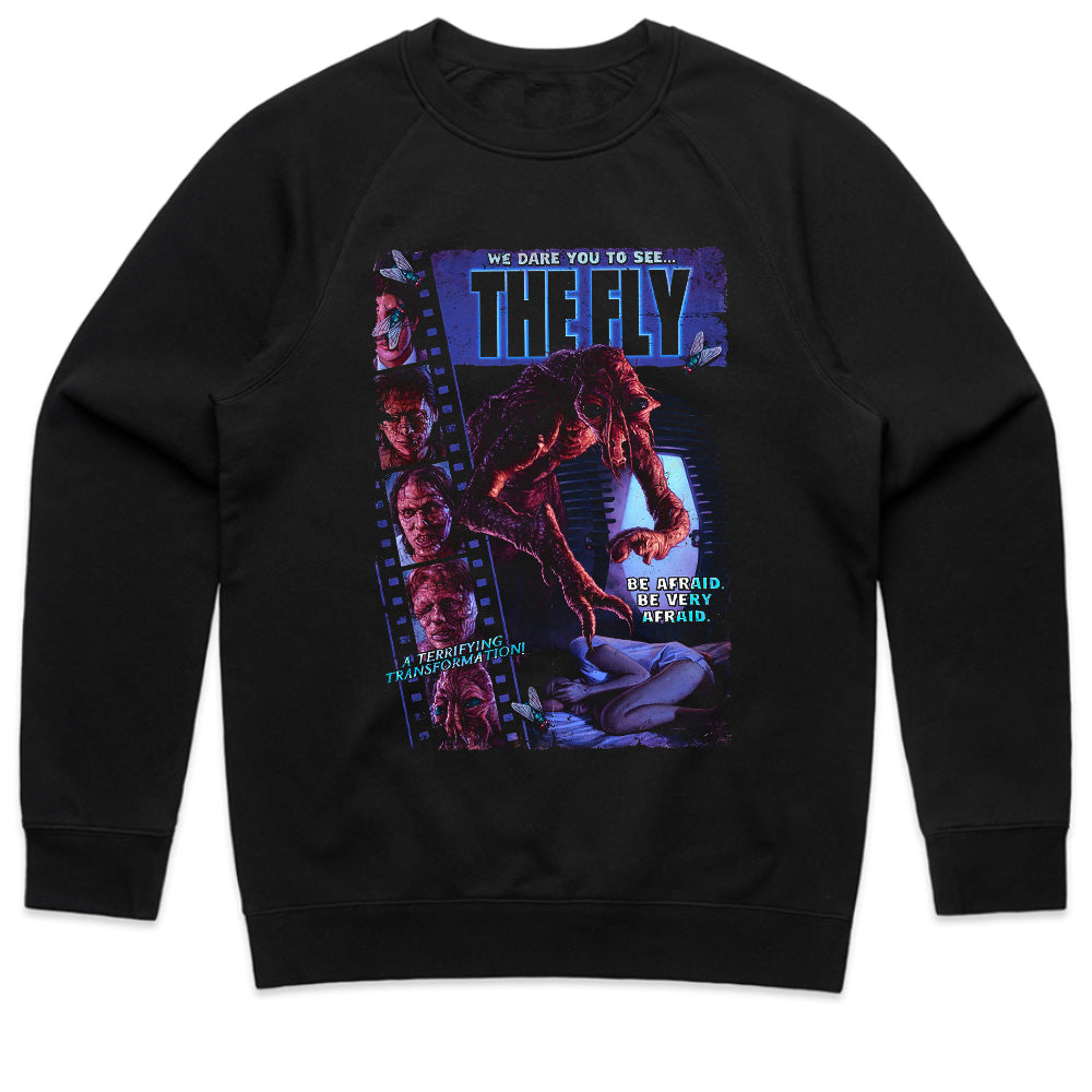 The Fly Horror T-Shirt – Classic Sci-Fi Body Horror Transformation Design