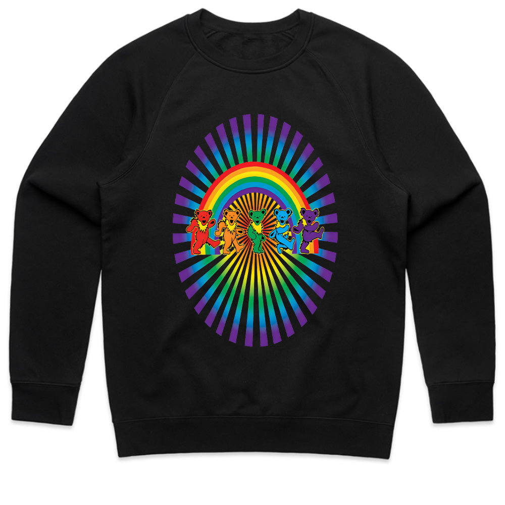 Grateful Dead Dancing Bears Rainbow Psychedelic T-Shirt